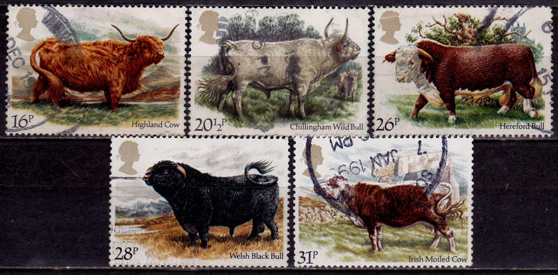 ENGLAND 1984, 6 March. NATIONAL CATTLE BREEDERS ASSOC, set, UH, CV +/-R 50.00 view scans