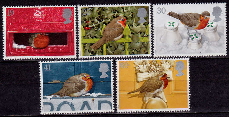 ENGLAND 1995, 30 Oct. CHRISTMAS STAMPS, set, MNH, CV +/-R 65.00 view scans