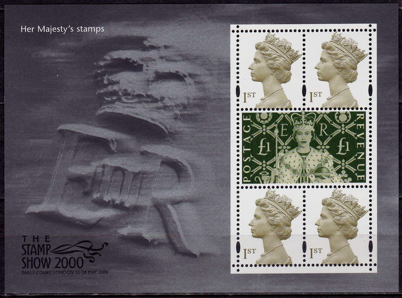 ENGLAND 2000, 22 May. INTERNATIONAL STAMP EXHIBITION, minisheet, MH, CV+/- R 420.00 view scans