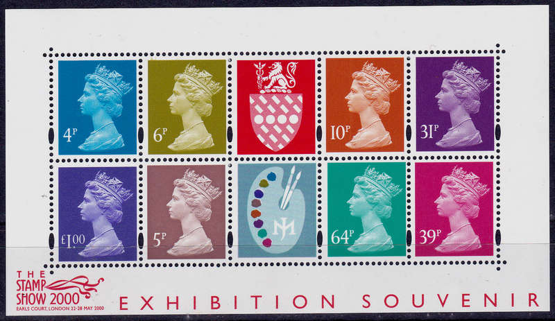 ENGLAND 2000, 22 May. INTERNATIONAL STAMP EXHIBITION, minisheet, MNH, CV+/- R 170.00 view scans