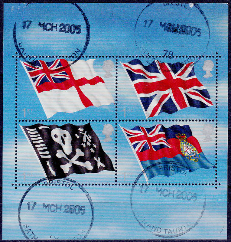 ENGLAND 2001, 22 Oct. 100th ANNIV ROYAL NAVY, minisheet, UH, CV+/- R 255.00 view scans
