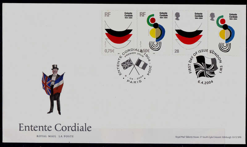 ENGLAND 2004, 6 April. ENTENTE CORDIALE, Cover, CV+/- R ?? view scans