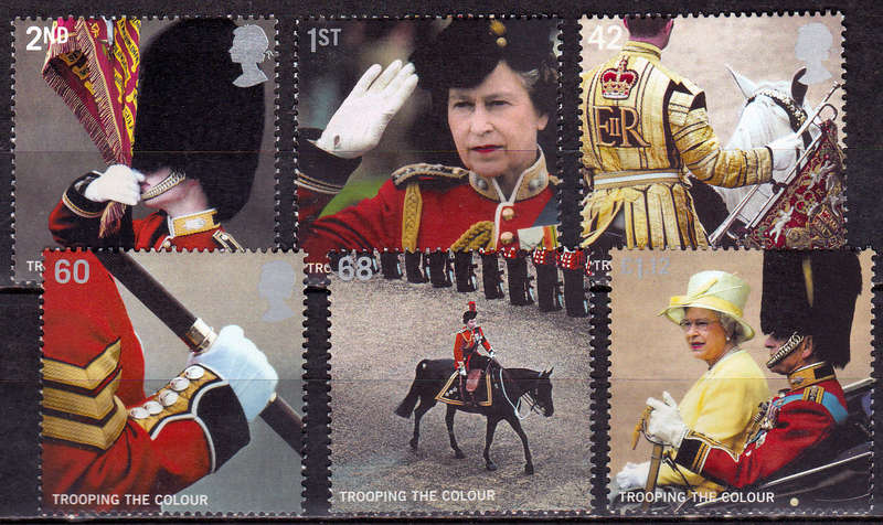 ENGLAND 2005, 7 June. TROOPING THE COLOUR, set, MNH, CV+/- R 180.00 view scans