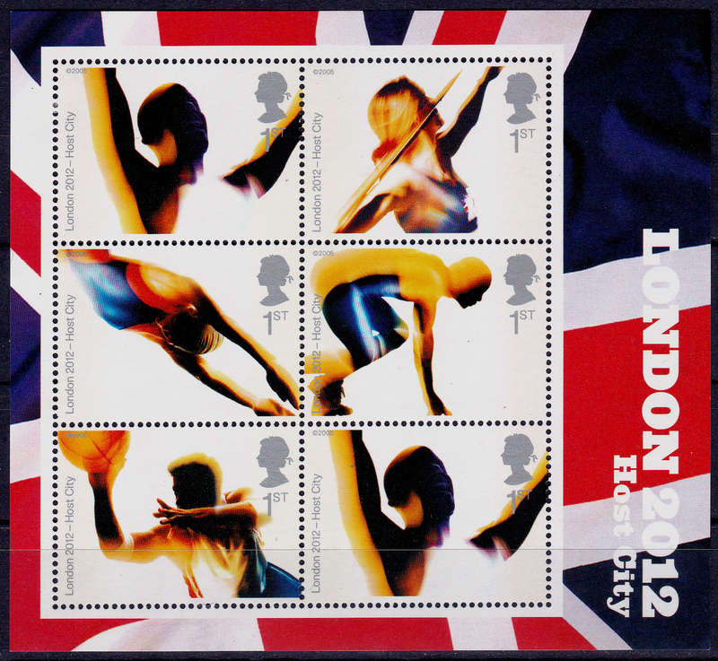ENGLAND 2005, 5 Aug. OLYMPIC GAMES LONDON 2012, minisheet, MH, CV+/- R 215.00 view scans