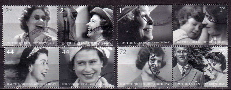 ENGLAND 2006, 18 April. 80th ANNIV BIRTH HM THE QUEEN, set, UH, CV+/- R 230.00 view scans