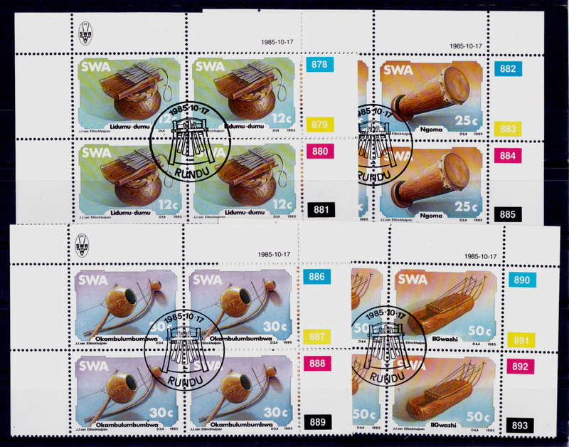 SWA 1985, 17 Oct. TRADITIONAL MUSICAL INSTRUMENTS, set controls, CTO, CV R ?? view scans