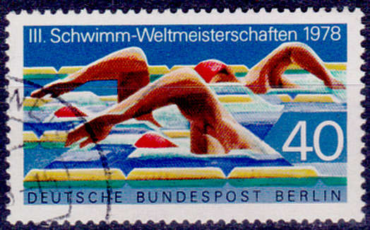 GERMANY BERLIN 1978, 17 Aug. WORLD SWIMMING CHAMPIONSHIP, single, UH, CV +/-R 20.00 view scans
