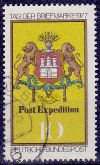GERMANY 1977, 13 Oct. THE DAY OF STAMPS, single, UH, CV+/- R 5.00 view scans