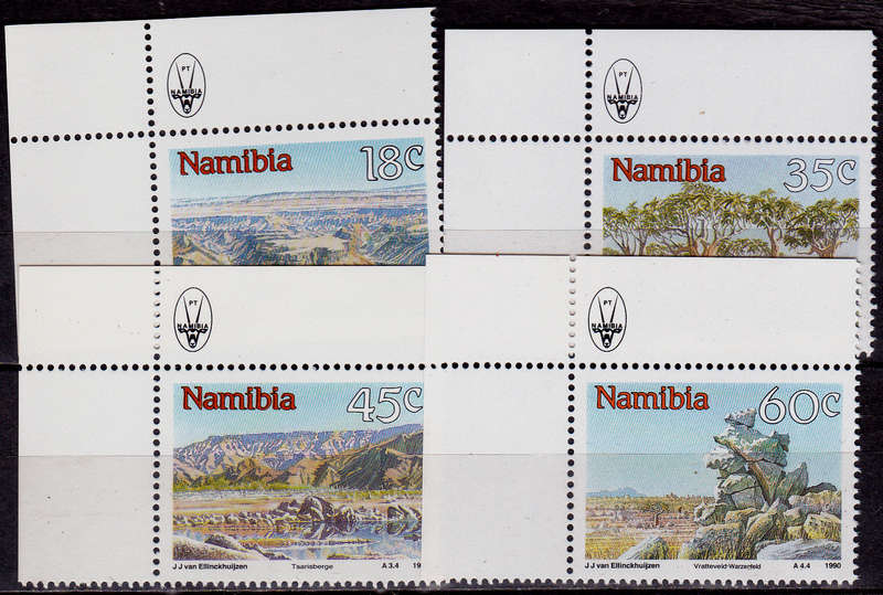 NAMIBIA 1990, 26 April. NAMIBIAN SIGHTS, set, MNH, CV R 11.50 view scans
