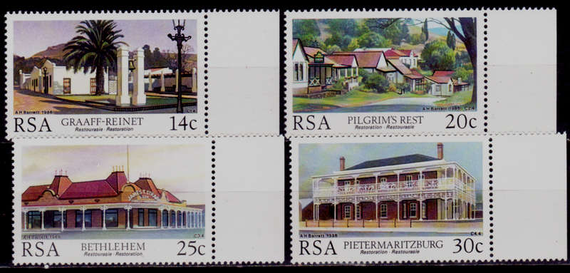 RSA 1986, 14 Aug. RESTORATION, set, MNH, CV R 10.00 view scans