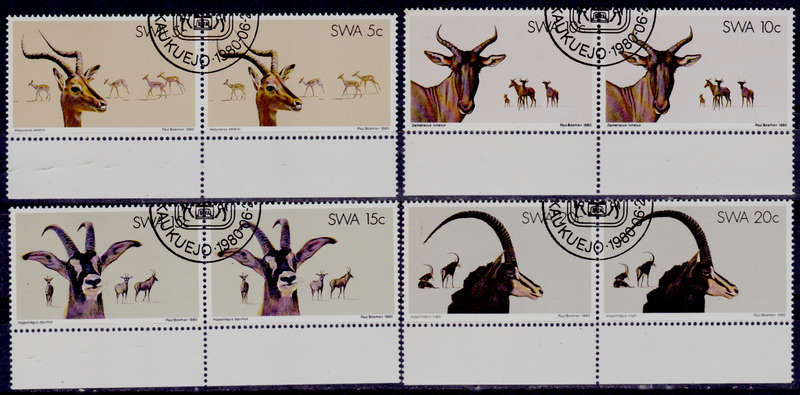 SWA 1980, 25 June. NATURE CONSERVATION TOURISM, set pairs, CTO. CV R ?? view scans
