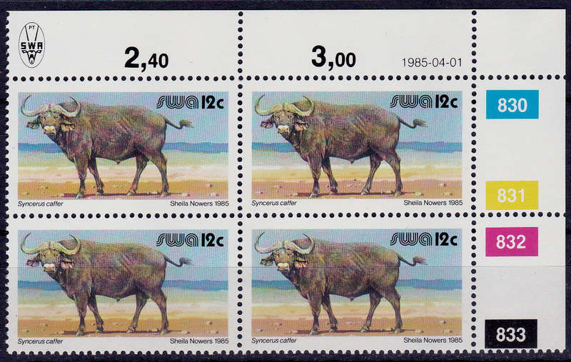 SWA 1985, 1 April. ADDITIONAL VALUE EXISTING DEFINITIVE, single control, MNH, CV R 4.00 view scans