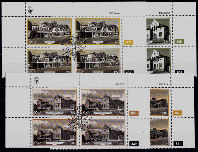SWA 1985, 6 June. HISTORIC BUILDINGS of WINDHOEK, set controls, CTO, CV R ?? view scans