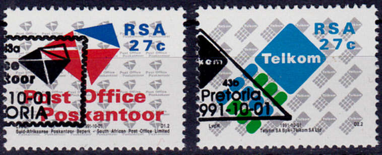 RSA 1991, 1 Oct. ESTABLISHMENT OF P.O. Ltd. AND TELKOM, set, CTO, CV R ?? view scans