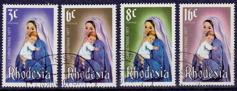 RHODESIA 1977, 17 Nov. CHRISTMAS 1977, set, UH, CV R 10.00, view scans