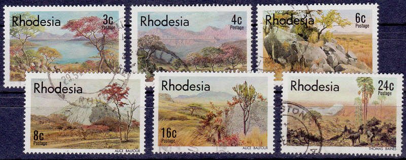 RHODESIA 1977, 20 July. ARTISTS of RHODESIA, set, UH, CV R 15.00, view scans