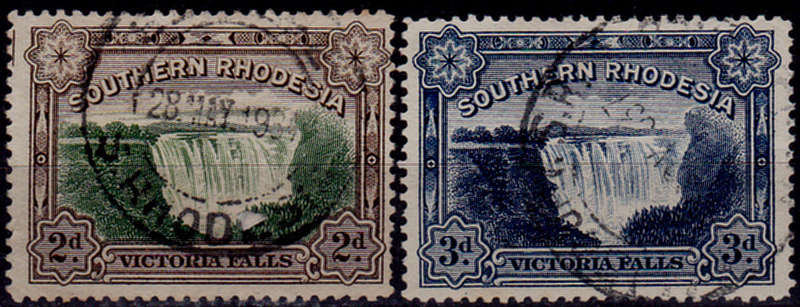 SOUTHERN RHODESIA 1932, 1 May. VICTORIA FALLS, set, UH, CV R 60.00, view scans