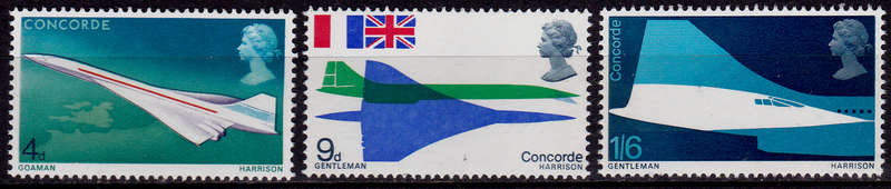 ENGLAND 1969, 3 March. 1st FLIGHT CONCORDE, set, MNH, CV +/-R 15.00 view scans