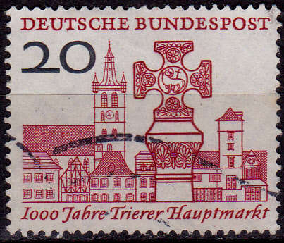 GERMANY 1958, 3 June. 1000th ANNIV OF TRIER, single, UH, CV +/-R 10.00 view scans