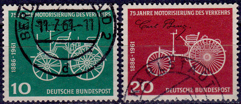 GERMANY 1961, 3 July. DAIMLER AND BENZ, set, UH, CV +/-R 20.00 view scans