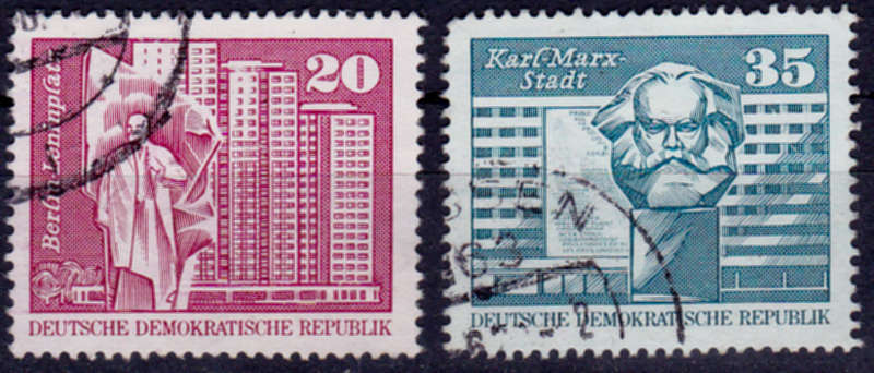 GERMANY DDR 1973, 23 Jan. MONUMENTS, set, UH, CV+/- R 10.00 view scans