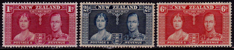 NEW ZEALAND 1937, 13 May. CORONATION of KGVI and QE, MH, CV +/-R 25.00 view scans