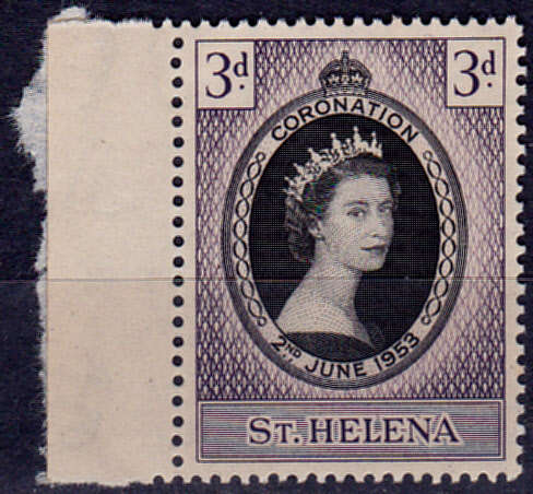 ST HELENA 1953, 2 June. CORONATION of QEII, single, MNH, CV +/-R 20.00, view scans