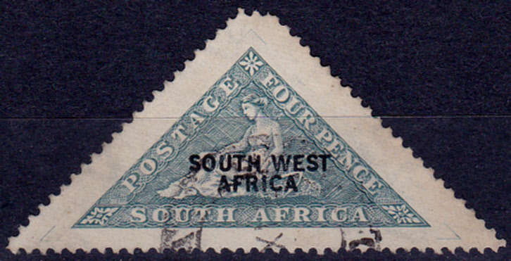 SWA 1926 - 1927, TRIANGULAR STAMP OF SA overprinted, single, UH, CV R 120.00 view scans