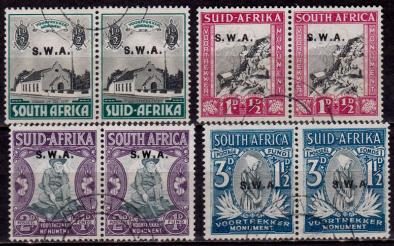 SWA 1935-1936, VOORTREKKER MEMORIAL FUND, set, UNH, CV R 740.00 view scans