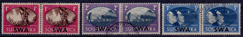 SWA 1945, 3 Dec. VICTORY ISSUE OF SA overprinted SWA, set, UH, CV R 46.00 view scans