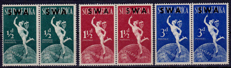 SWA 1949, 1 Oct. 75th ANNIV of UPU, MH, CV R 65.00 view scans