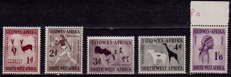 SWA 1960, DEFINITIVE ISSUE, short set, MNH, CV R 692.00, view scans