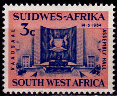 SWA 1964, 14 May. OPENING LEGISLATIVE ASSEMBLY HALL, single, MNH, CV R 10.00 view scans