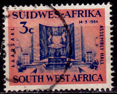 SWA 1964, 14 May. OPENING LEGISLATIVE ASSEMBLY HALL, single, UH, CV R 2.50 view scans