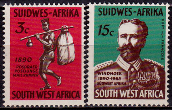 SWA 1965, 18 Oct. 75th ANNIV of WINDHOEK, set, MNH, CV R 25.00 view scans