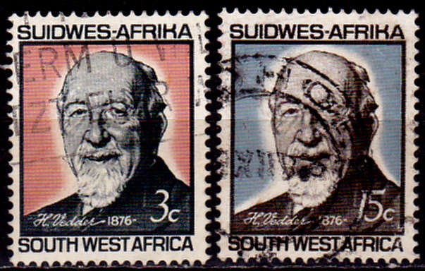 SWA 1966, 4 July. 90th BIRTHDAY OF Dr VEDDER, set, UH, CV R 12.00 view scans