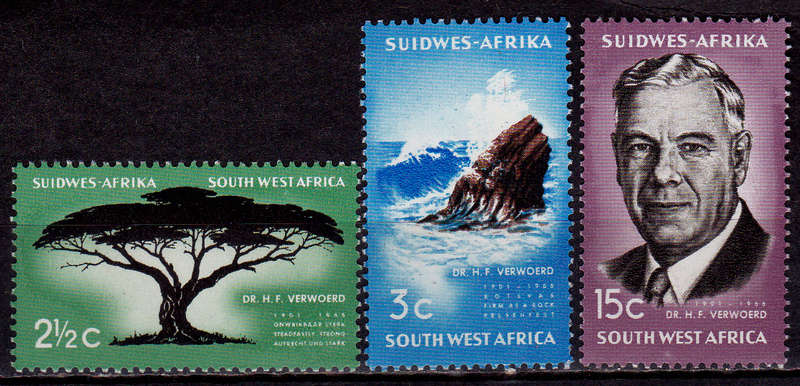 SWA 1967, 6 Jan. COMMEMORATION OF Dr VERWOERD, set, MNH, CV R 14.00 view scans