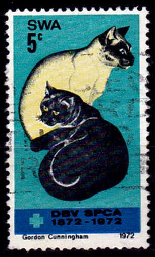 SWA 1972, 19 Sept. CENTENARY OF SPCA, single, UH, CV R 2.50 view scans