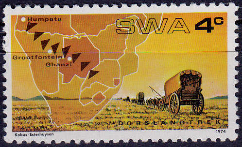 SWA 1974, 13 Nov. CENTENARY THIRSTLAND TREK, single, MNH, CV R 5.00 view scans
