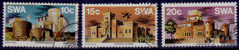 SWA 1976, 15 May. HISTORIC CASTLES, set, UH, CV R 7.50 view scans