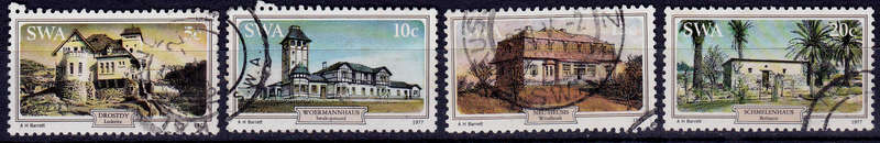 SWA 1977, 4 Nov. HISTORIC HOUSES, set, UNH, CV R 10.00 view scans