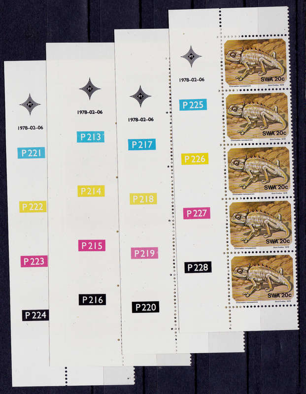 SWA 1978, 6 Feb. SMALL ANIMALS OF THE NAMIB DESERT, set controls, MNH, CV R 50.00 view scans
