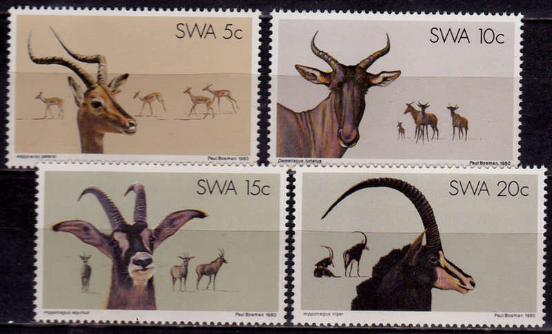 SWA 1980, 25 June. NATURE CONSERVATION TOURISM, set, MNH. CV R 10.00 view scans