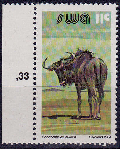 SWA 1984, 2 April. ADDITIONAL VALUE TO EXISTING DEFINITIVE ISSUE, single, MNH, CV R 1.00 view scans