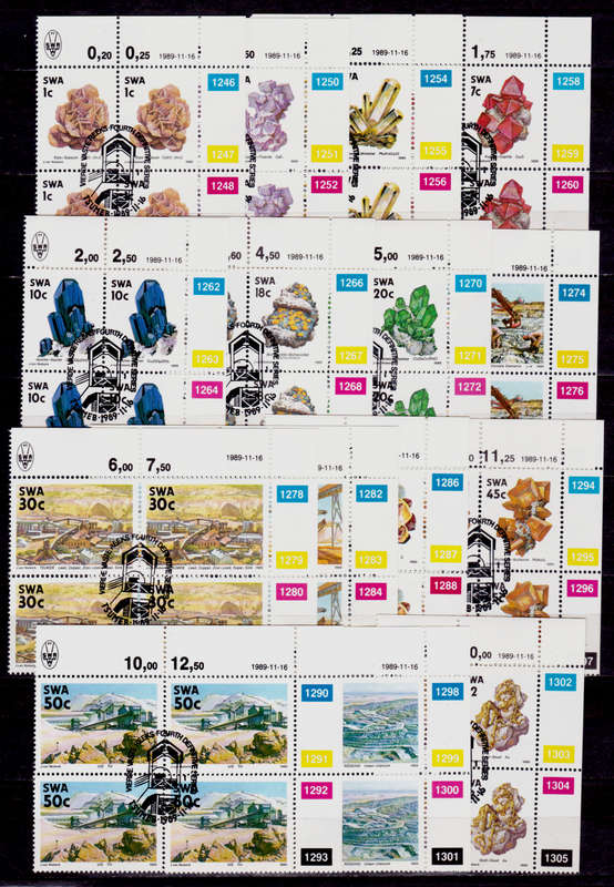 SWA 1989, 16 Nov. FOURTH DECIMAL DEFINITIVE ISSUE, set controls, CTO, CV R ?? view scans