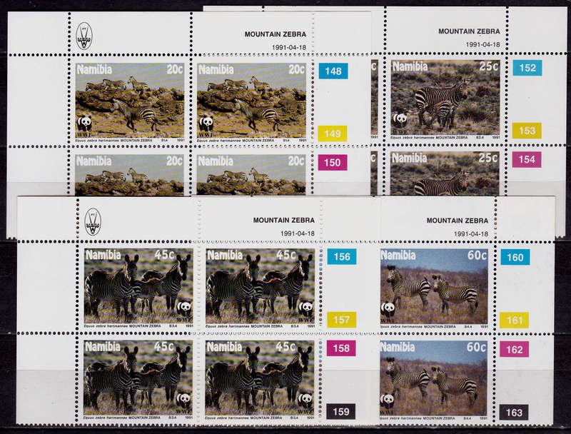 NAMIBIA 1991, 18 April. ENDANGERED SPECIES, set controls, MNH, CV R 188.00, view scans