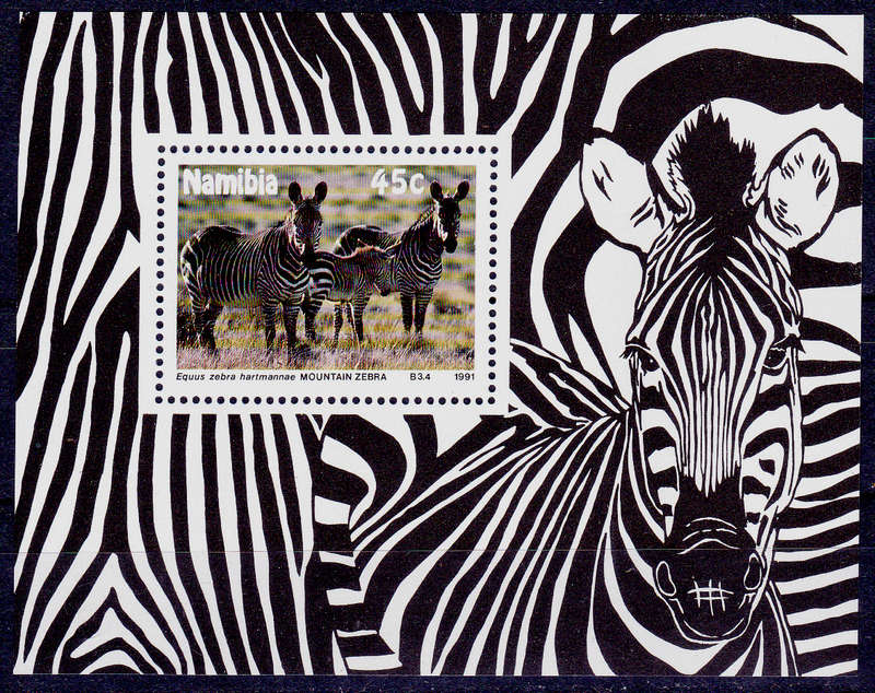 NAMIBIA 1991, 18 April. ENDANGERED SPECIES, Foundation minisheet, MNH, CV R 50.00, view scans