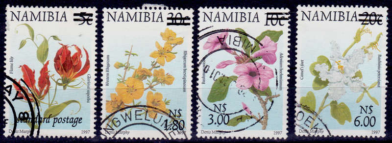 NAMIBIA 2000, 1 March. DEFINITIVE ISSUE SURCHARGED, set, UH, CV R 35.00 view scans