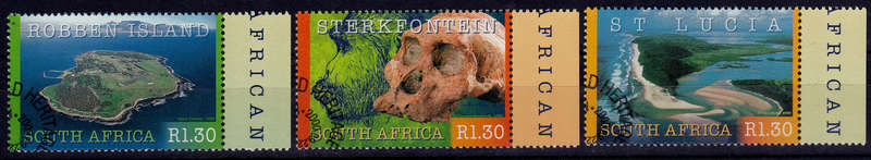 RSA 2000, 22 Sept. SA WORLD HERITAGE SITES, set, CTO, CV R ??, view scans