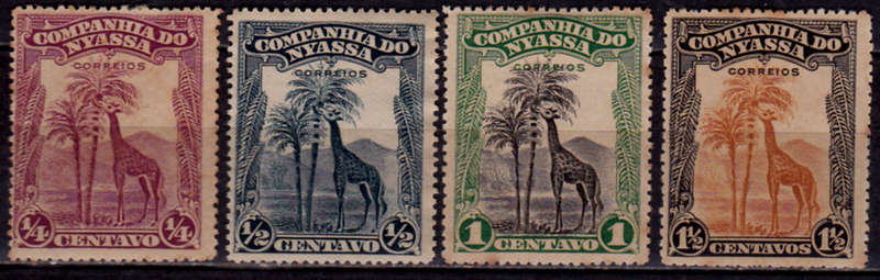 NYASSA 1921 - 1923. GIRAFFE, set, MH, CV +/-R 80.00 view scans